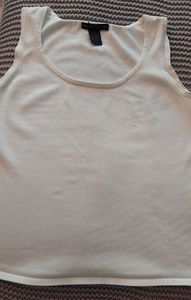 Classic woman's white tank top. M. by Grace Dane Lewis.